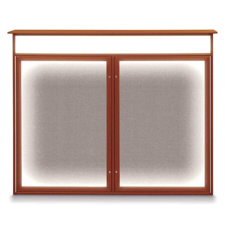 United Visual Products Open Faced Traditional Corkboard, 72x36" UV645A-SATIN-KEYLIME